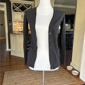 LOFT lightweight charcoal cardigan